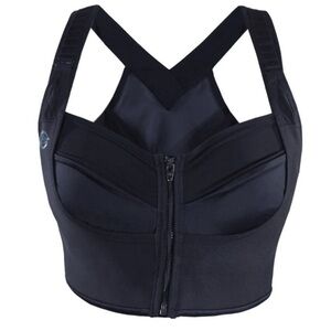 NWT Bloom Bras Signature Black Sports Bra Size 10 Plus Size Wireless Adjustable